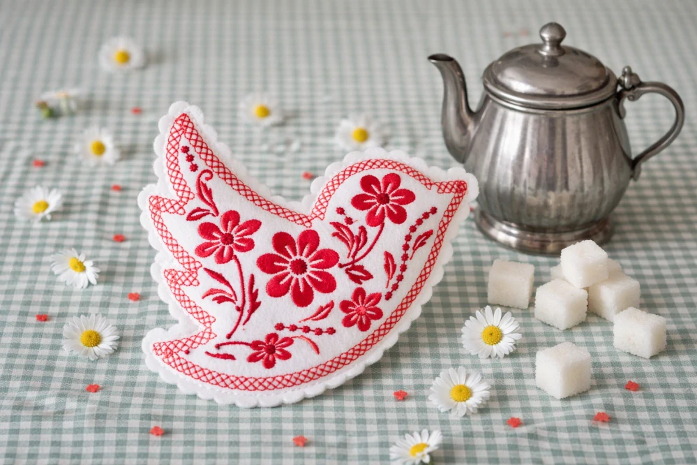 Sada srdíček a ptáčků pro rámeček 10x10 cm