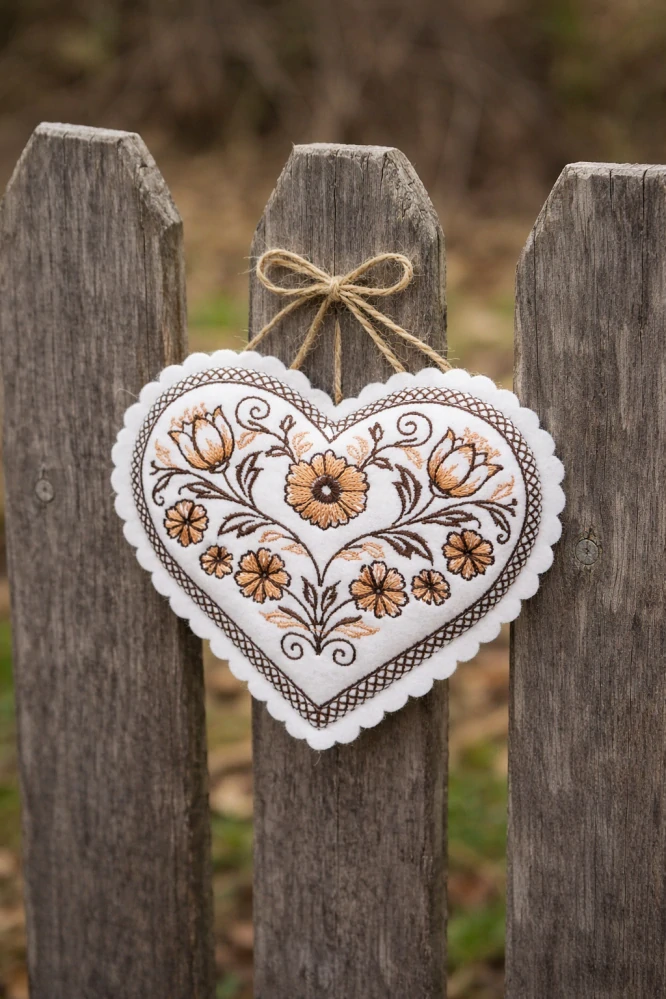Sada srdíček a ptáčků pro rámeček 10x10 cm